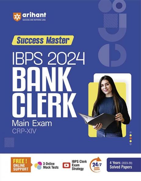 Success Master IBPS 2024 Bank Clerk Main Exam (CRP -XIV) | English Medium