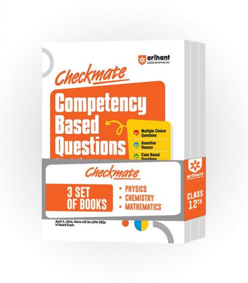 Checkmate Series for Class 12| Competency Based Questions for Physics Chemistry and Mathematics|Boards 2025 (Set of 3 Books)