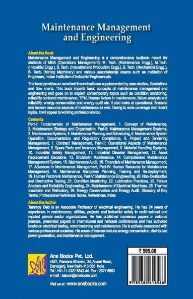 Maintenance Management and Engineering