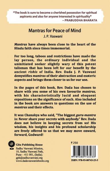 Mantras for Peace of Mind