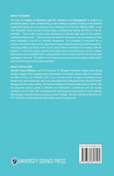 An Update on Business Laws for Commerce and Management