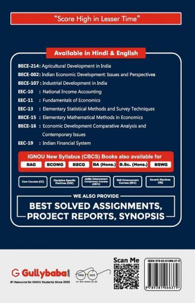 BECE-16 Economic Development: Comparative Analysis and Contemporary Issues
