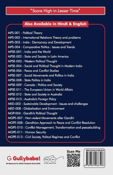 MPS-02 International Relations: Theory and Problems