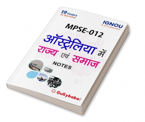 MPSE-012 State And Society In Australia