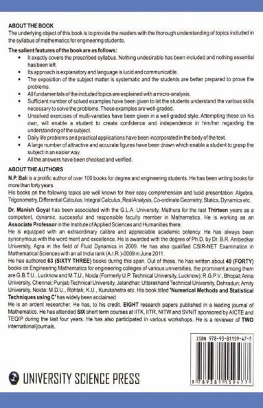 A Textbook of Engineering Mathematics (Mahamaya Technical University Noida) Sem-I