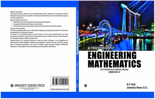 A Textbook of Engineering Mathematics Sem-III (Calicut Kerala)