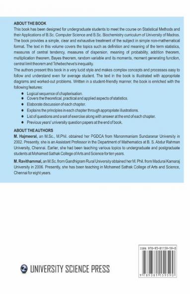 Statistical Methods and Their Applications - I