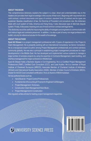 Dictionary of Contract and Legal Terms for Manager and Engineer