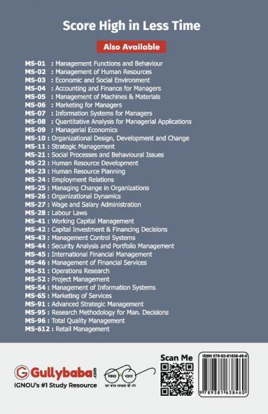 MS-44 Security Analysis and Portfolio Management