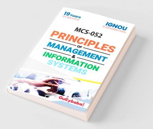 MCS-052 Principles of Management & Information Systems