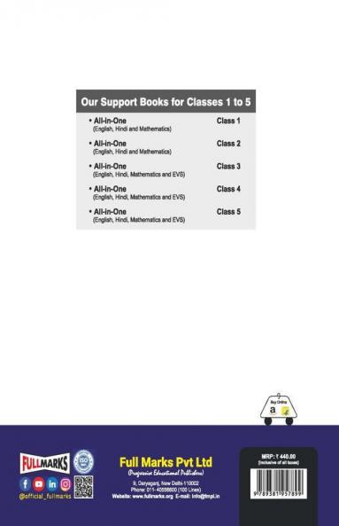 All In One Class 4 CBSE (English Hindi Mathematics & EVS) (2022-23)