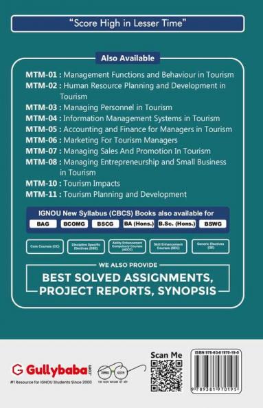 MTM-06 Marketing for tourism managers