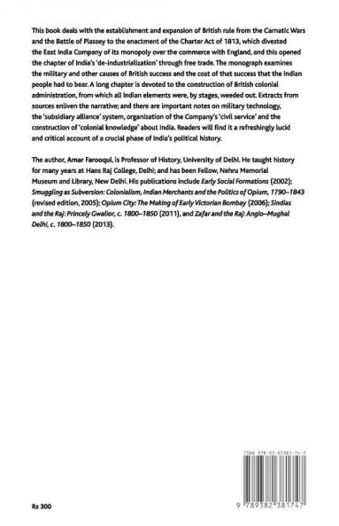 A People's History of India 23: THE ESTABLISHMENT OF BRITISH RULE 1757–1813