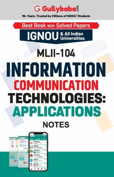 MLII-104 Information Communication Technologies: Applications