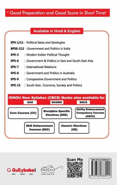 BPSE-212 Government And Politics In India