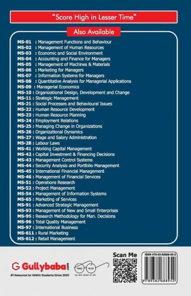 MS-08 Quantitative Analysis for Managerial Applications