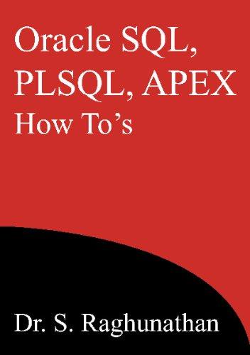 Oracle SQL, PLSQL, APEX How To's