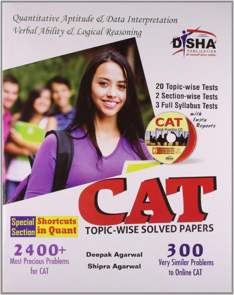 CAT Topic-wise Solved Papers with Test & Assessment CD 8th edition