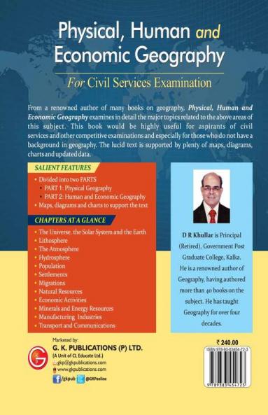 Physical Human and Economic Geography for Civil Services Examination by D.R. Khullar