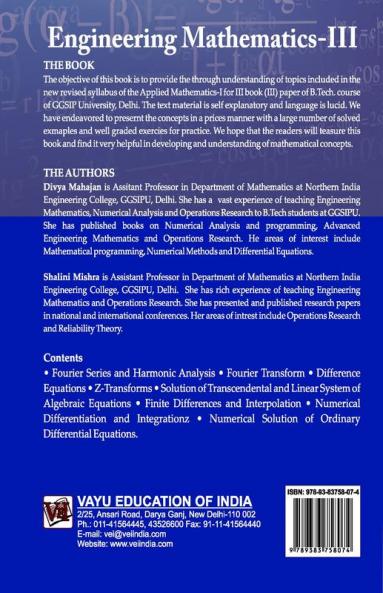 Engineering Mathematics-III