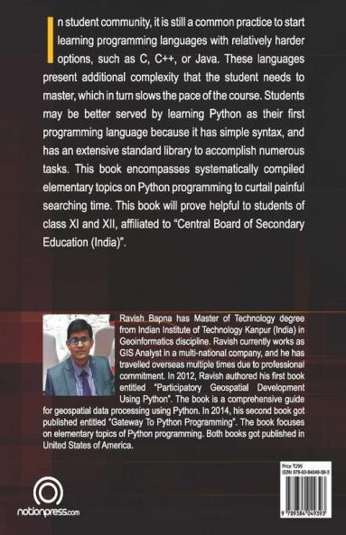 Python Programming For Class Xi And Xii