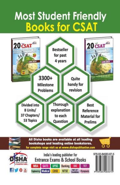 20 Years IAS Prelims (CSAT) General Studies Topic-wise Solved Papers (1995-2014) (Old Edition)