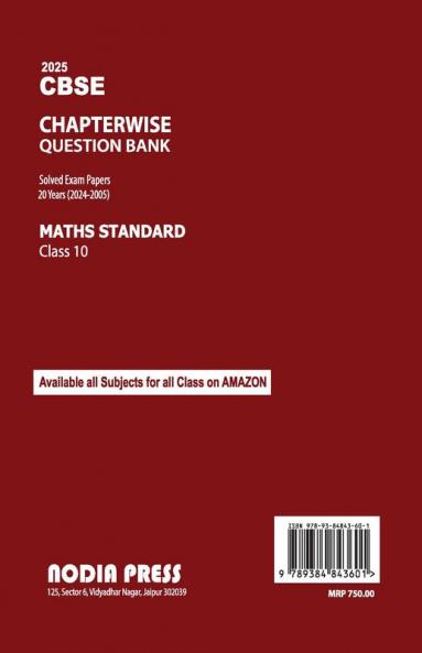 CBSE Question Bank Mathematics Class 10 Term 2