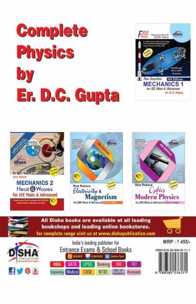New Simplified Mechanics 1 for Class XI JEE Main & Advanced 6th Edition