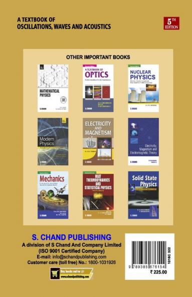 A Textbook of Oscillations Waves and Acoustics