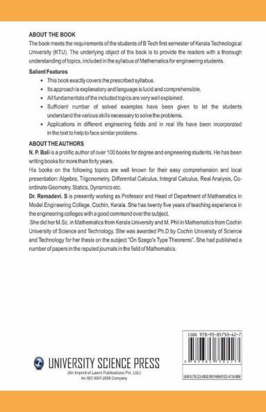 A Textbook of Engineering Mathematics Sem-I