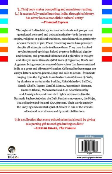 INDIA DISSENTS 3000 YEARS OF DIFFERENCE DOUBT AND ARGUMENT