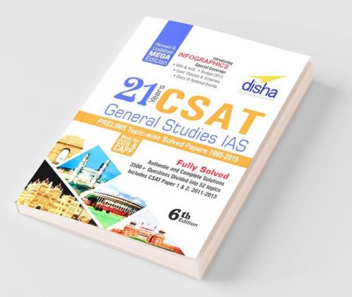 21 Years CSAT General Studies IAS Prelims Topic-wise Solved Papers (1995-2015) 6th Edition