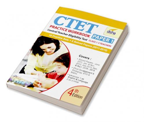 CTET Practice Workbook Paper 1 - English (8 Solved + 10 Mock papers) 4th Edition