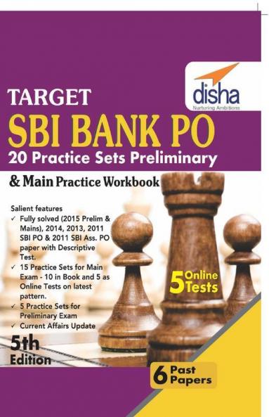 Target SBI Bank Preliminary & Main PO Exam 20 Practice Sets Workbook (English 5th edition)