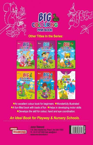 Big Colouring Pink Book for 5 to 9 years Old Kids| Fun Activity and Colouring Book for Children