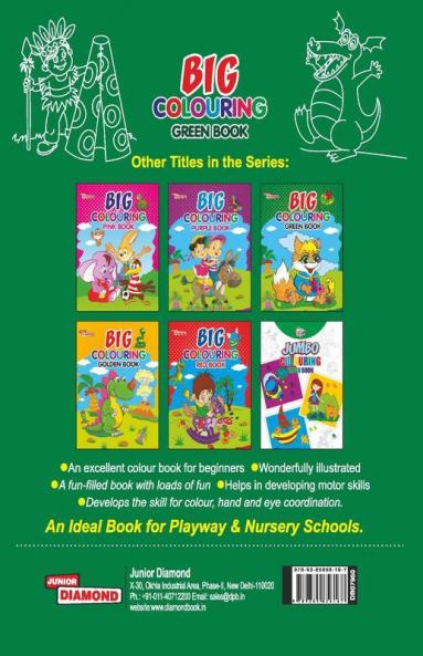 Big Colouring Green Book for 5 to 9 years Old Kids| Fun Activity and Colouring Book for Children