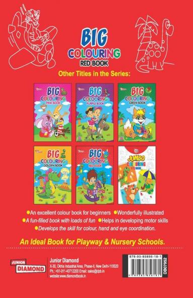 Big Colouring Red Book for 5 to 9 years Old Kids| Fun Activity and Colouring Book for Children