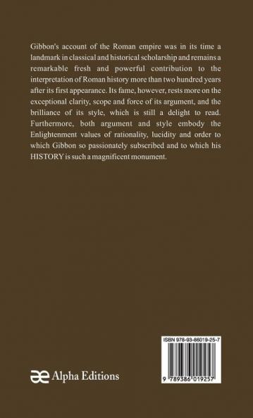 The History Of The Decline And Fall Of The Roman Empire - Vol 3