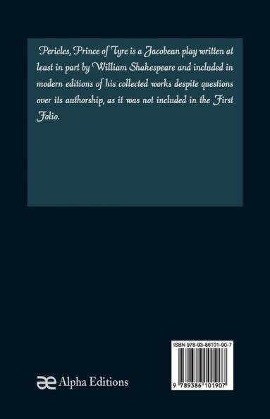 Pericles Prince of Tyre (World Classics Shakespeare Series)