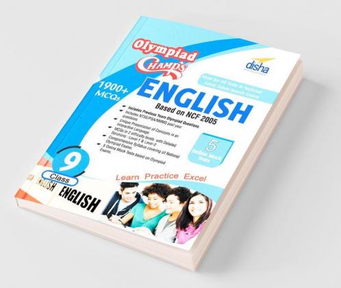 Olympiad Champs English - Class 9 with 5 Mock Online Olympiad Tests