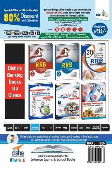20 Practice Sets Workbook for IBPS-CWE RRB Officer Scale 1 Preliminary Exam