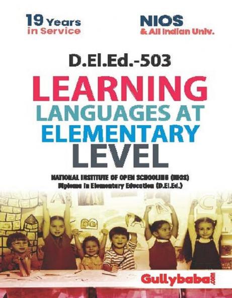 D.El.Ed.-503 Learning Languages at Elementary Level in English Medium