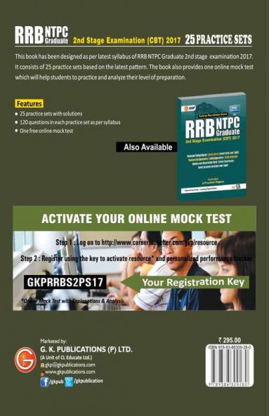 RRB NTPC 25 Practice Sets - Stage 2 Exam (CBT) 2017