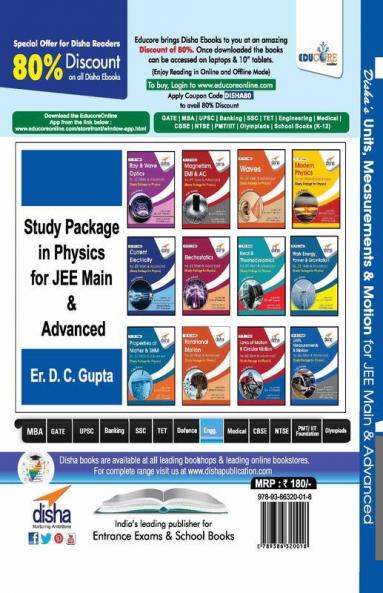 Units Measurements & Motion for JEE Main & Advanced (Study Package for Physics)