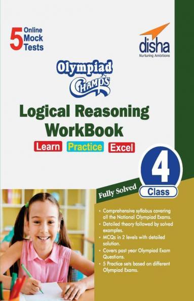 Olympiad Champs logical reasoning class-4 with 5 mock Online Olympiad tests