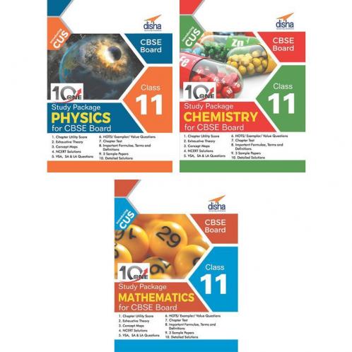 Combo 10 in One Study Package for CBSE Physics Chemistry & Mathematics Class 11 with 9 Sample Papers