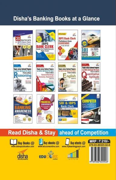 New Pattern IBPS Bank Clerk 15 Practice Sets for Main Exam