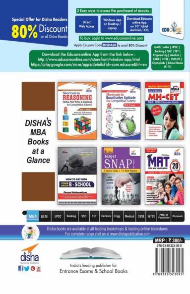 TARGET MH-CET 2017 (MBA / MMS) Past (2007 - 2016) + 6 Mock Tests 8th Edition