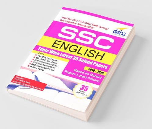 SSC English Topic-wise LATEST 35 Solved Papers (2010-2016)