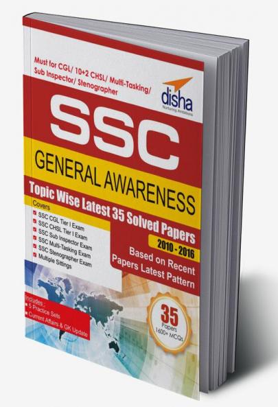 SSC General Awareness Topic-wise LATEST 35 Solved Papers (2010-2016)